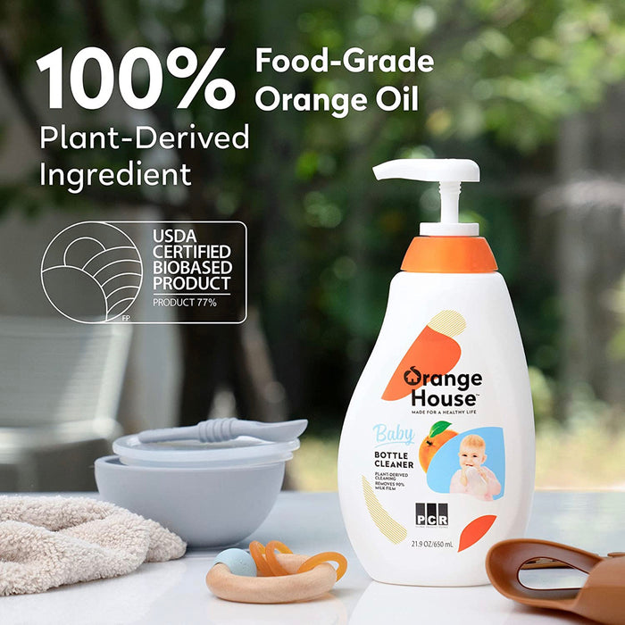 【橘子工坊】天然奶瓶蔬果清潔劑 650ml（全英版）