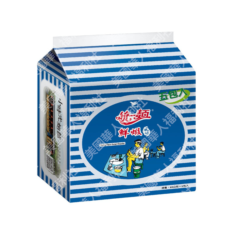 【統一麵】鮮蝦風味 五入/ 袋