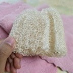 ◉ 南投國姓鄉 ◉【多福農場】手工自曬純天然菜瓜布 ◉【塊狀．剖半】Ｃ級 長 8-10cm x 寬 9cm