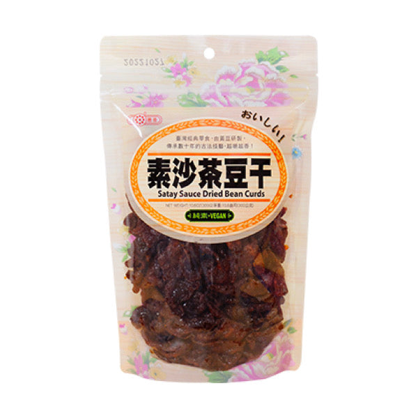 【惠香食品】素沙茶豆干（微辣）300g/ 包