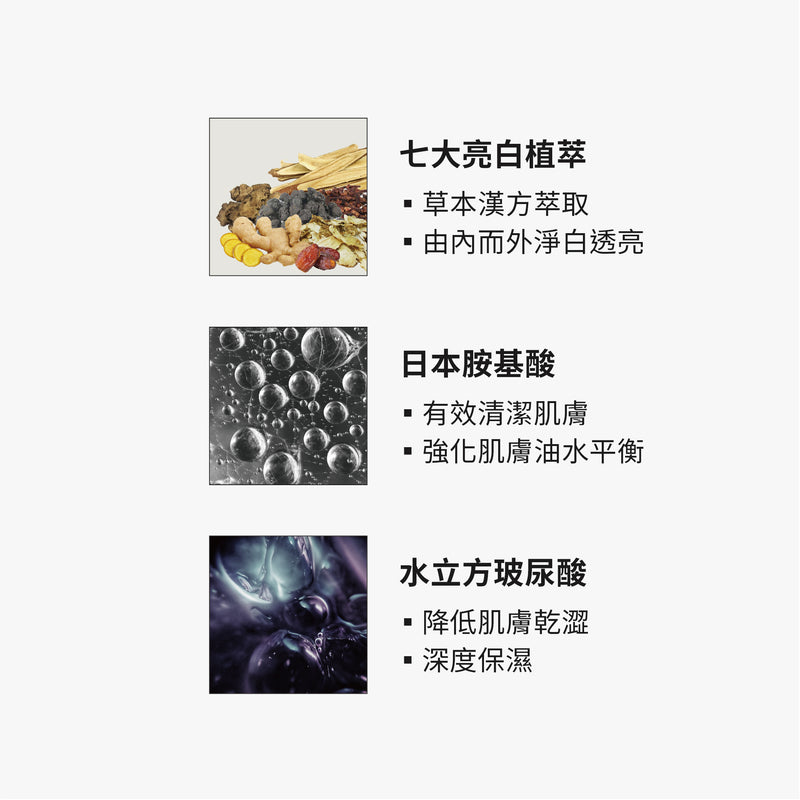 【TRUE TISANE】亮顏透澤七白洗面乳 100ml