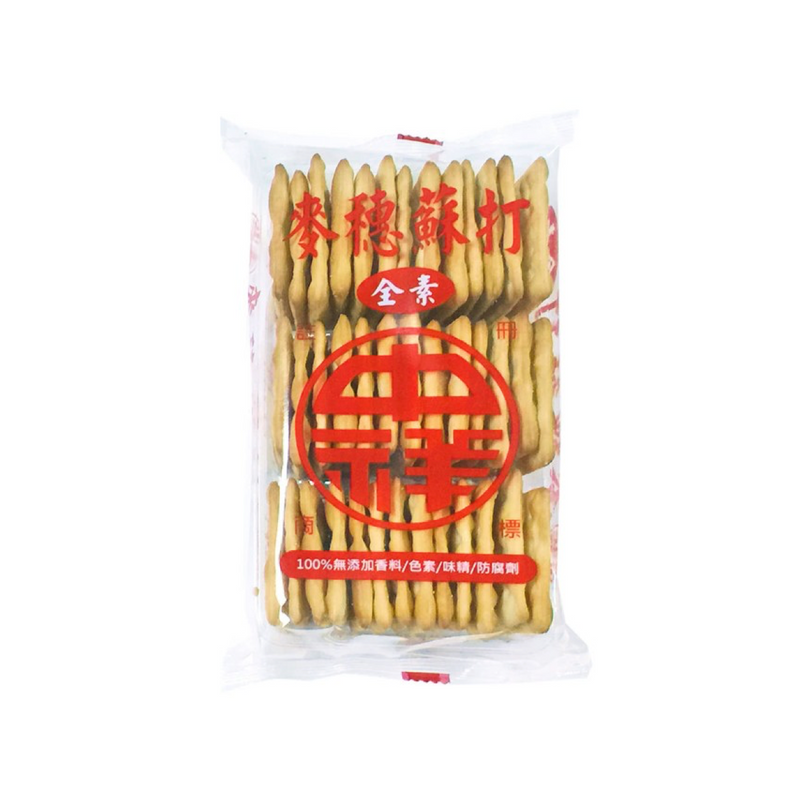【中祥】麥穗蘇打餅乾 160g
